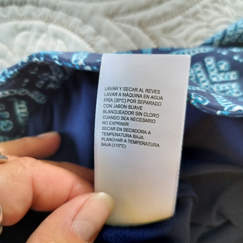 2/$30 Rafaella Comfort Blue Print Tennis Skort‎ Women Sz L Tennis Golf Prep - Picture 10 of 12